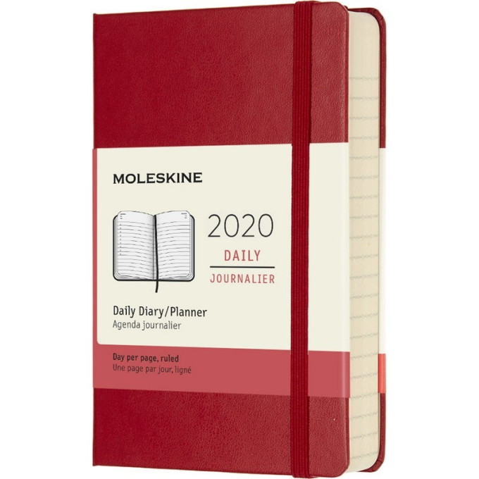 Ежедневник MOLESKINE Classic Pocket, красный, датированный DHF212DC2